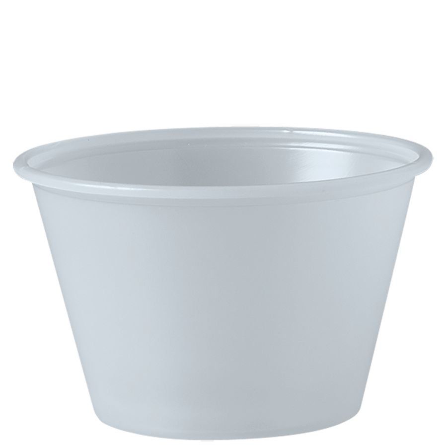 4 oz souffle cup for dressings, dips, and deli side portions