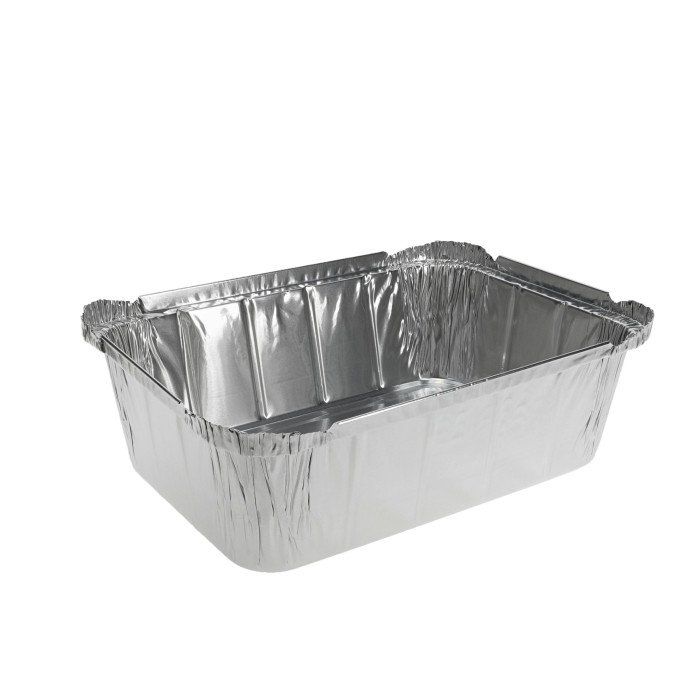 5 lb oblong aluminum pan for deli trays and hot food takeout