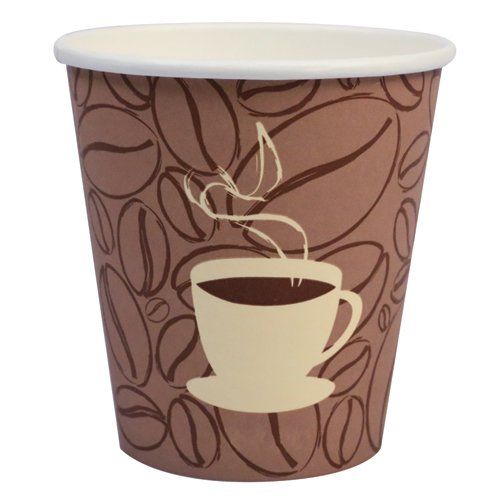 8 oz hot paper cup for coffee, tea, and beverage service