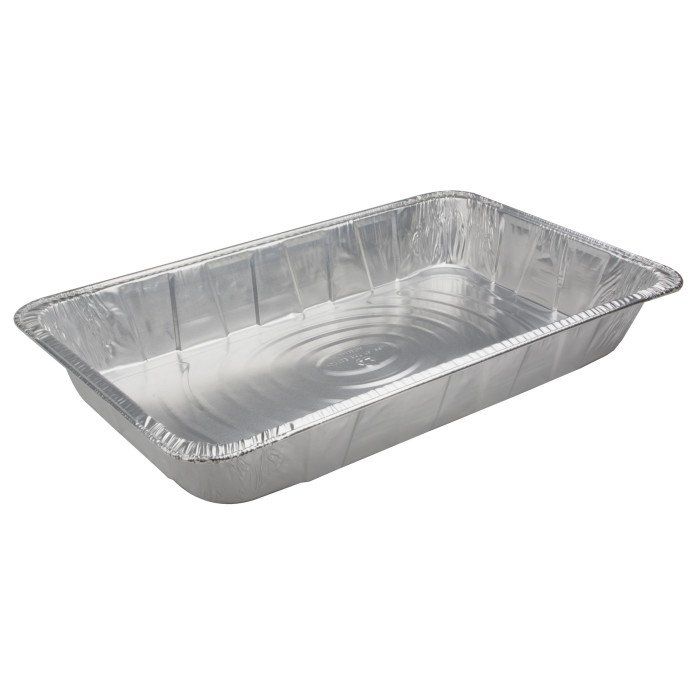 full deep aluminum catering pan for banquet trays and food transport