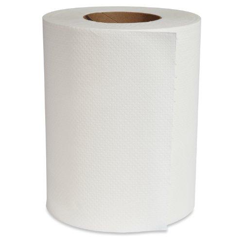 white hardwound towel roll for foodservice restroom use