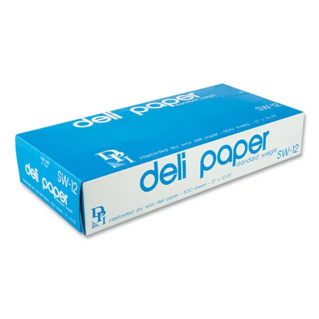 12 x 10 deli paper sheets for wraps, sandwiches, and deli counters