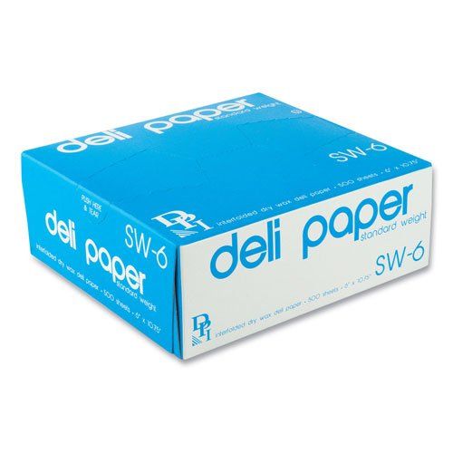 6 x 10 deli paper sheets for bakery, bagel, and deli use