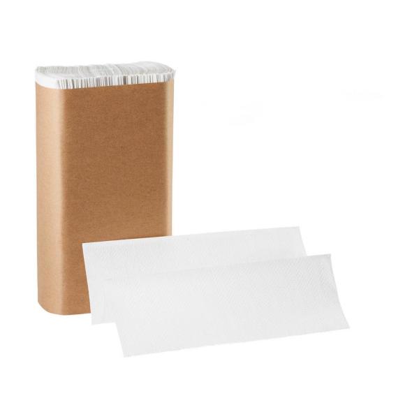 white multifold paper towels for restaurant restrooms and dispensers