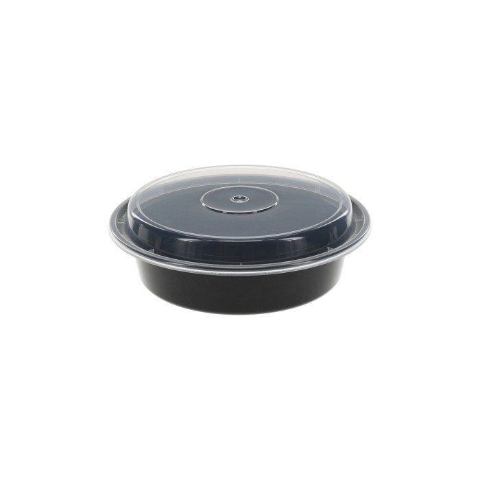 round black microwave bowl container for soups and hot meals