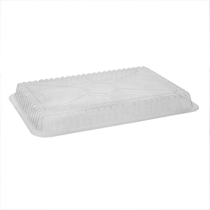 clear dome lid for oblong catering pans and deli trays