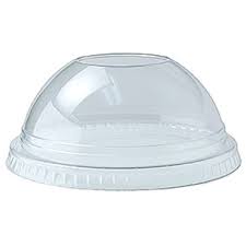 clear PET dome lid for cold cups, desserts, and beverages