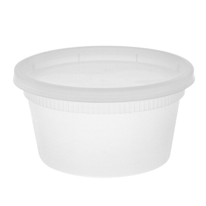 12 oz deli takeout container combo for restaurants and delis
