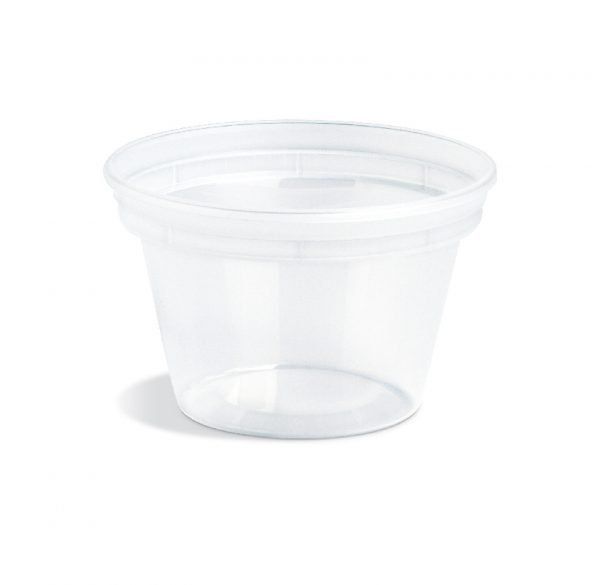 12 oz clear deli container for deli salads, sides, and soups