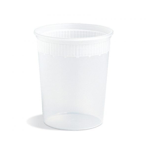 32 oz clear deli container combo for bulk restaurant supply