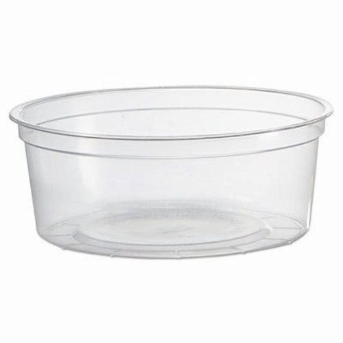 8 oz clear deli container for dressings, sauces, and deli use