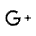 G+, a letter G with a plus sign, black on white.