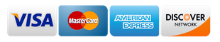 We accept all major credit cards.