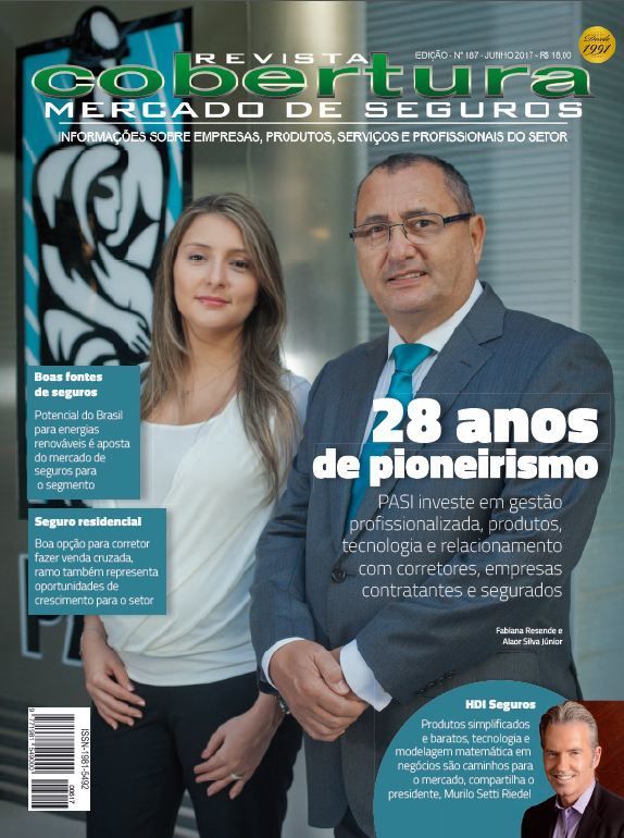 Um homem e uma mulher estão na capa de uma revista
