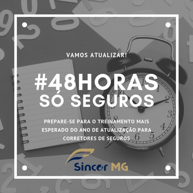 Um despertador com as palavras #48horas so seguros nele