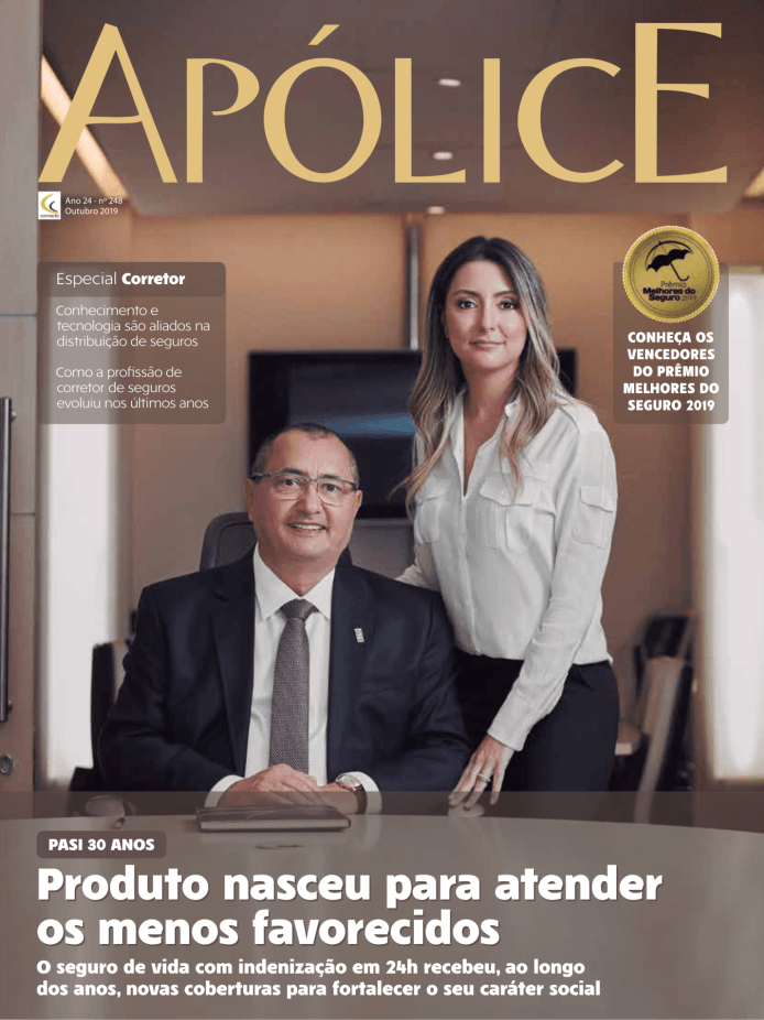 Um homem e uma mulher estão na capa de uma revista