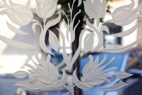 Dettaglio vetrata artistica
