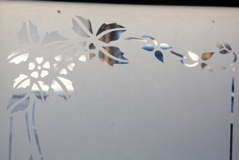 Dettaglio con ornamento vetrata