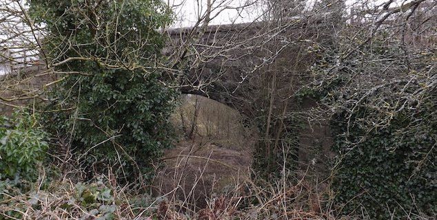 The old railway bridge at Kirkgunzeon