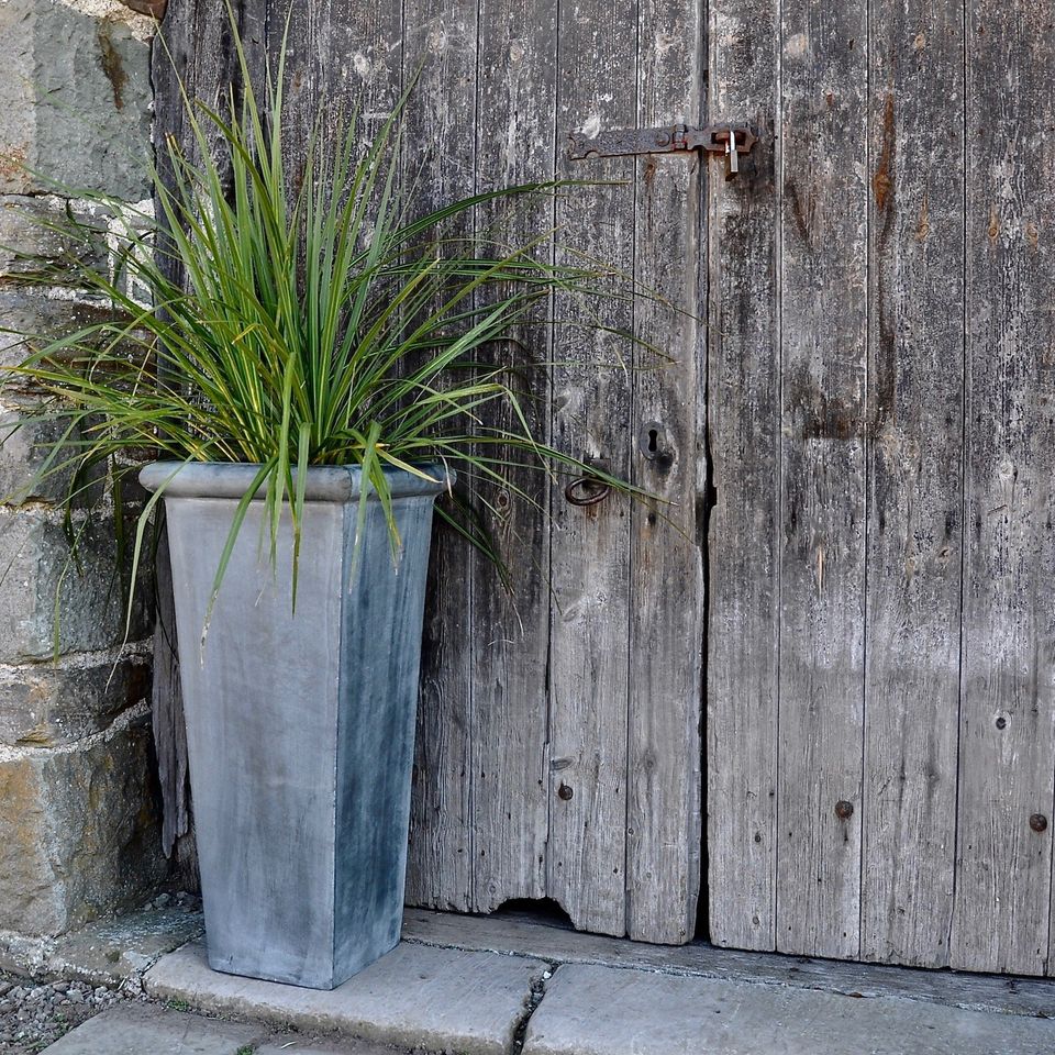 Tall Roll Top Planter