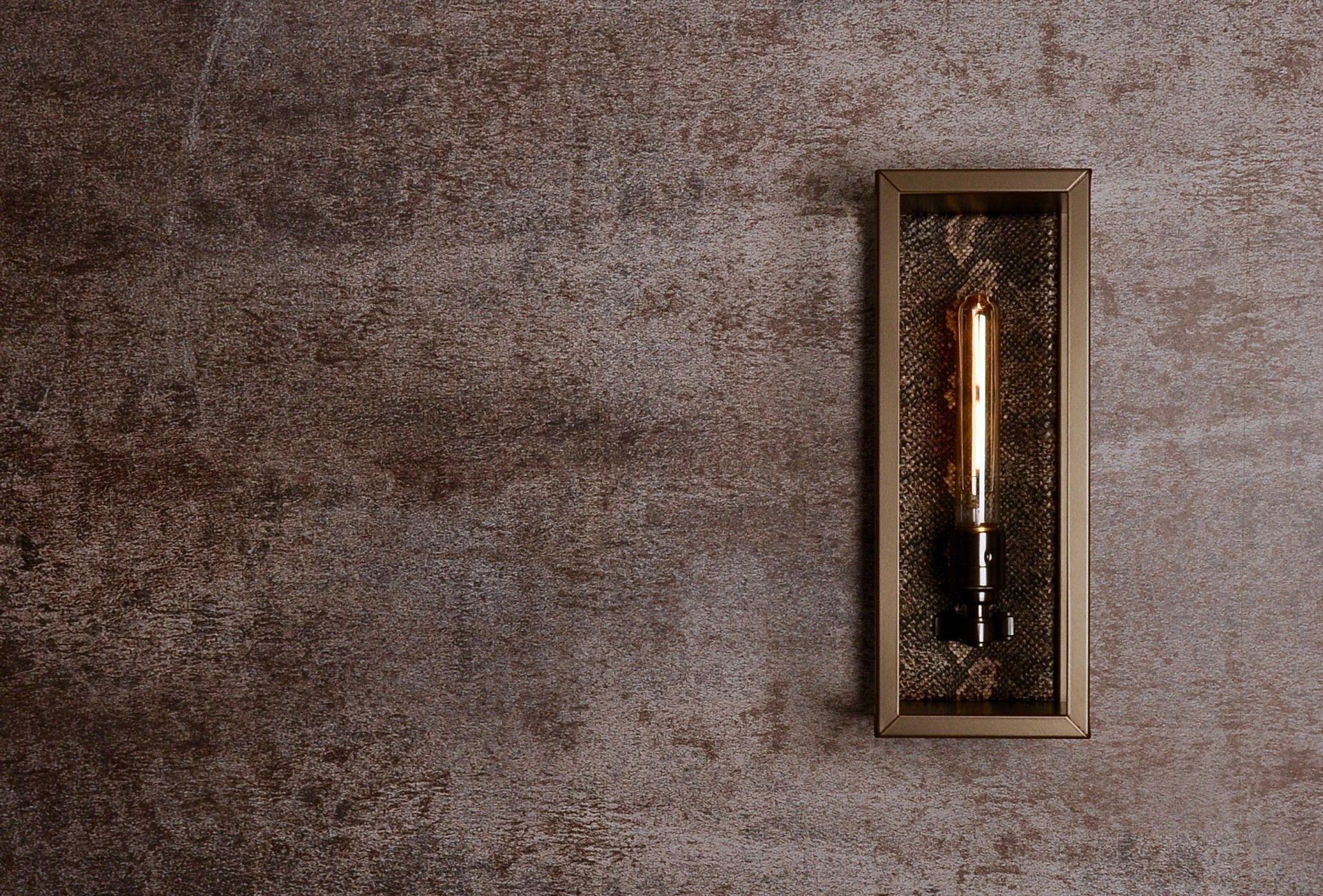 Bespoke Wall Light  With Fabric Back Plate