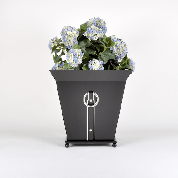 Large Ring Planter in Antique Black