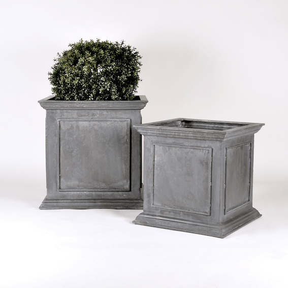 Belgian Square Planters in Large and Medium