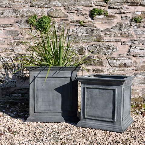 Belgian Square Planters in Large and Medium