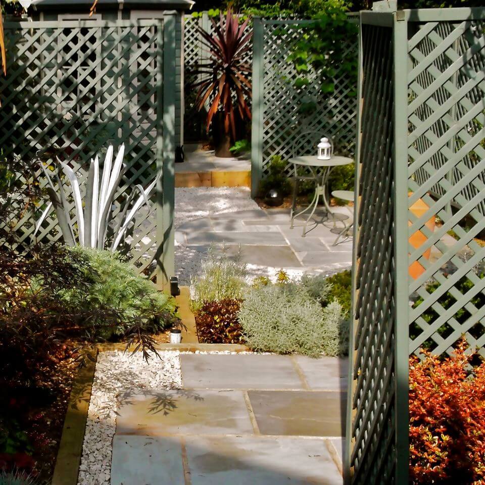 foyer view of a garden