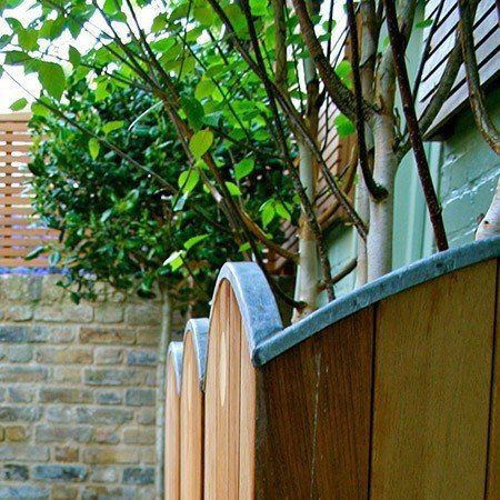 planter near a fence