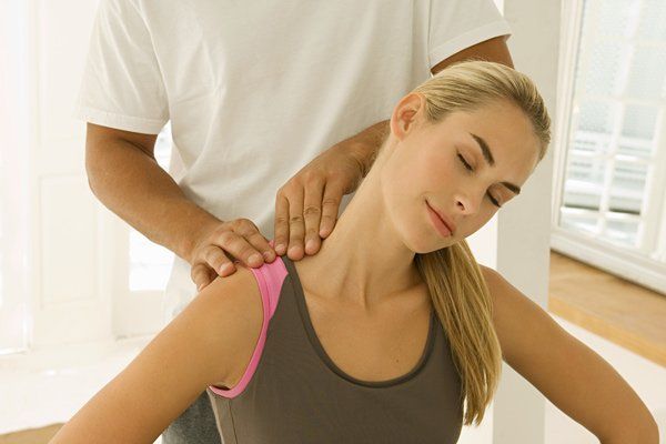 woman getting massage