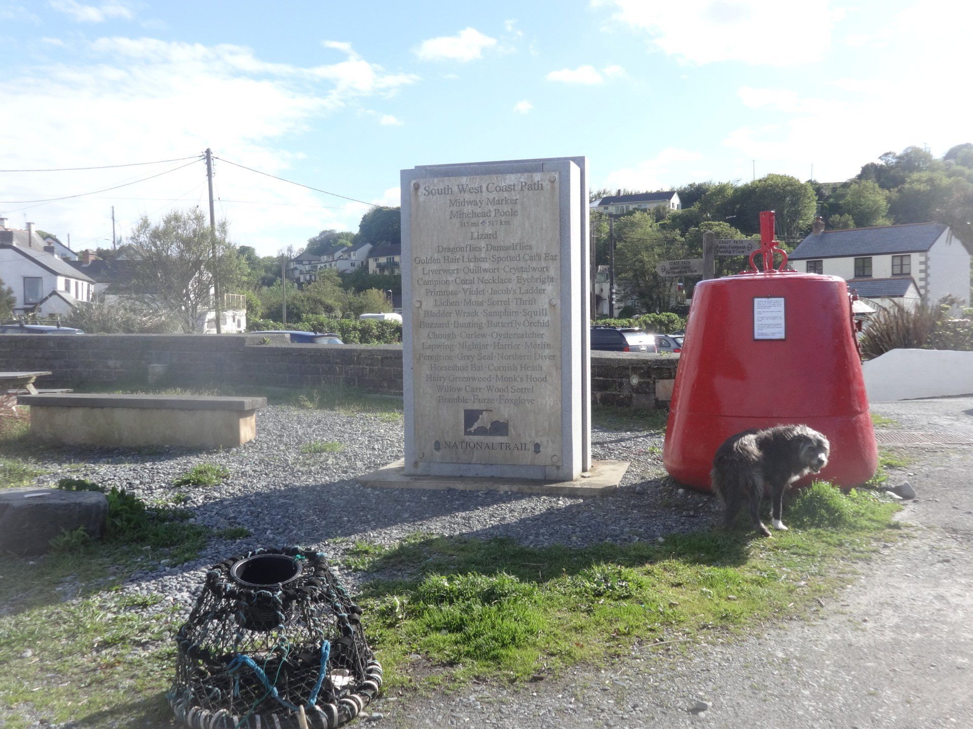 The Halfway point of the South West Coastpath and our lovely, much missed, JD