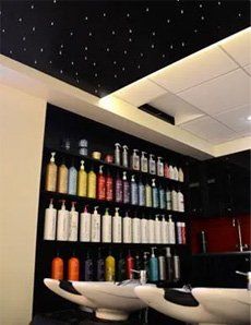 Shelves of new styling products