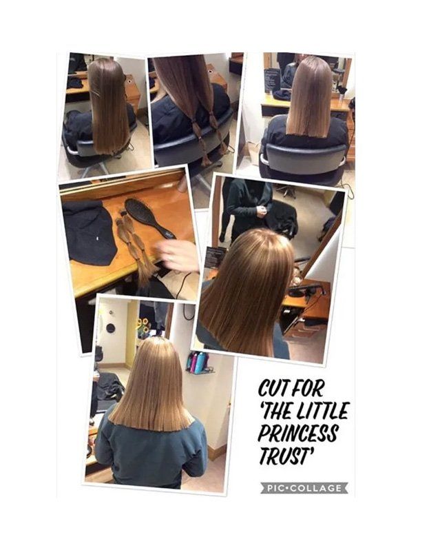 back of a woman's head after a haircut