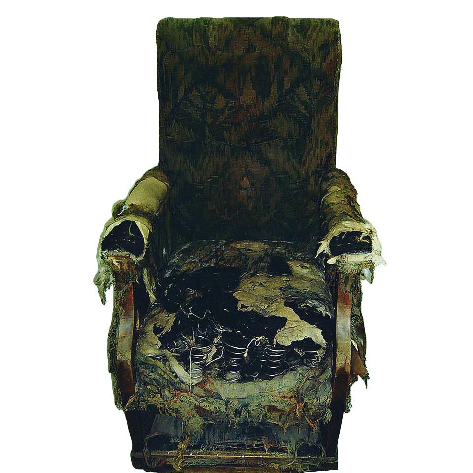 Damaged Antique Chair Before repair
