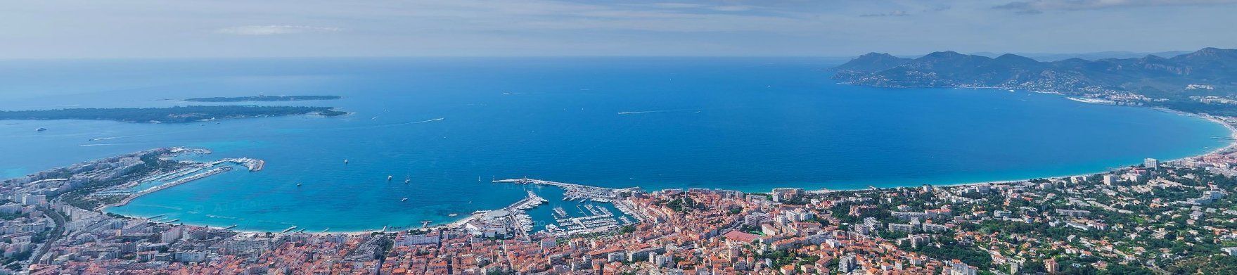 veduta aerea di Cannes