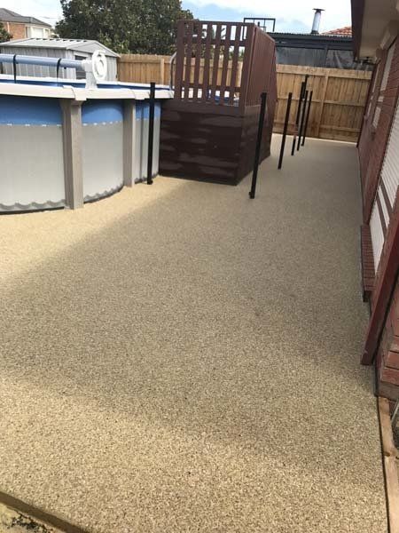 patio with pool