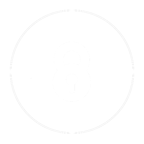 icon featuring a round lock