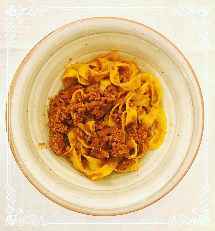 fettuccine al ragù di carne