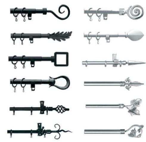 Bastoni per tende con design vari