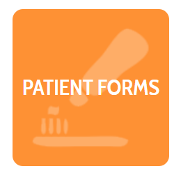 A patient forms icon with a toothbrush and toothpaste