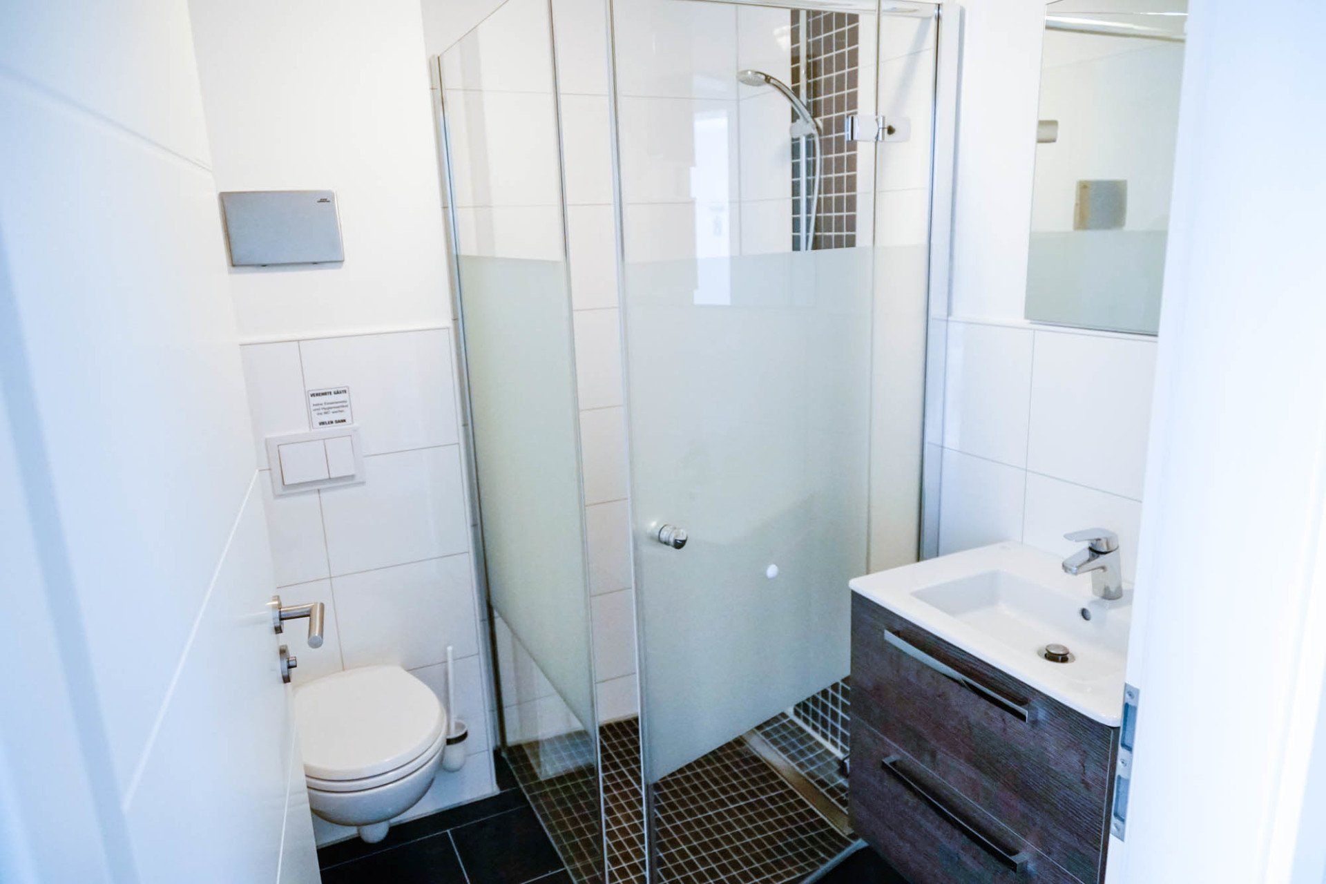 Badezimmer in Ferienwohnung 2.
