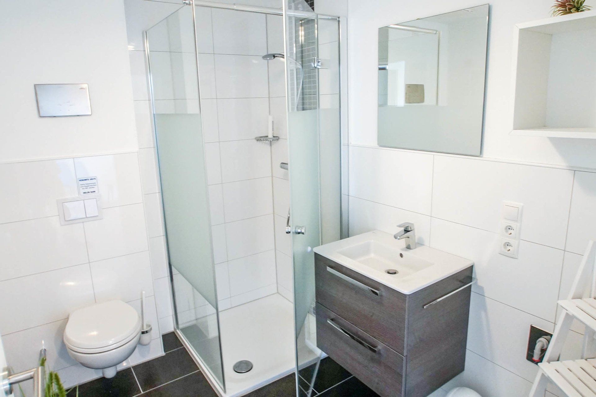 Badezimmer in Ferienwohnung 8.