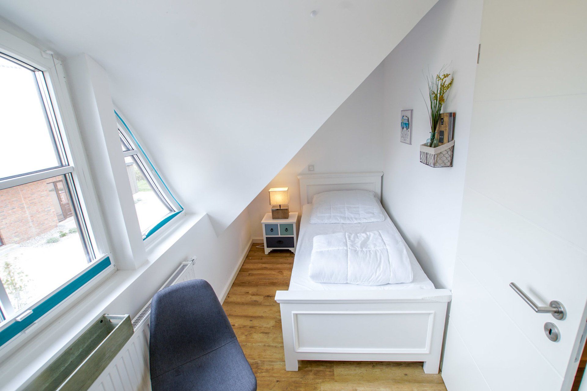 Schlafzimmer in Ferienappartement 10 (Ansicht 2).