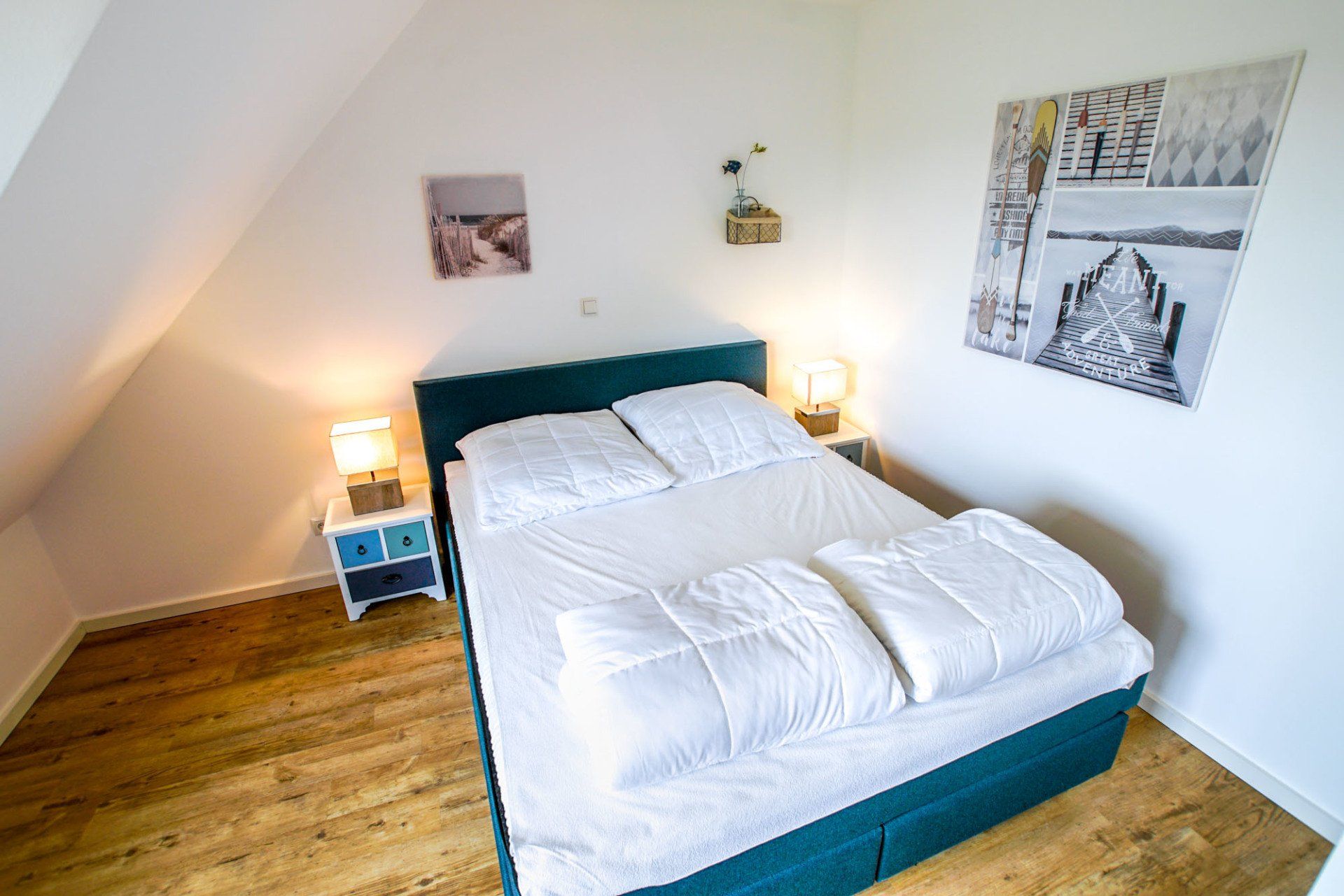 Schlafzimmer in Ferienappartement 10 (Ansicht 4).