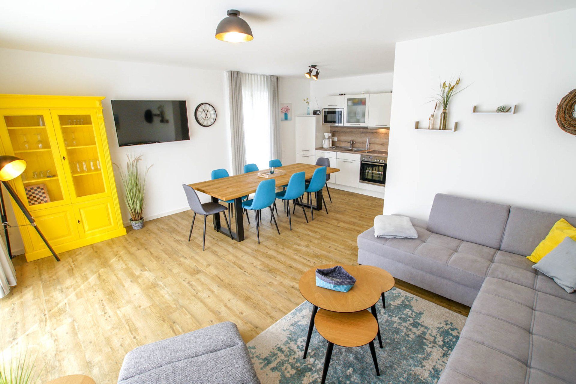 Wohn-/Essbereich mit Küche in Ferienhaus 15.