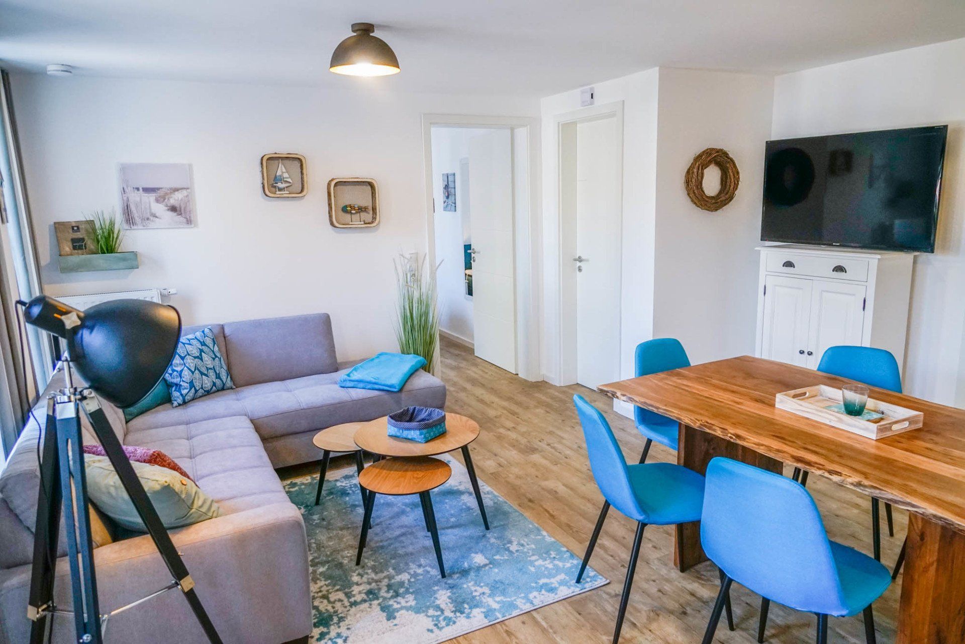Wohn- und Essbereich in Ferienwohnung 5.