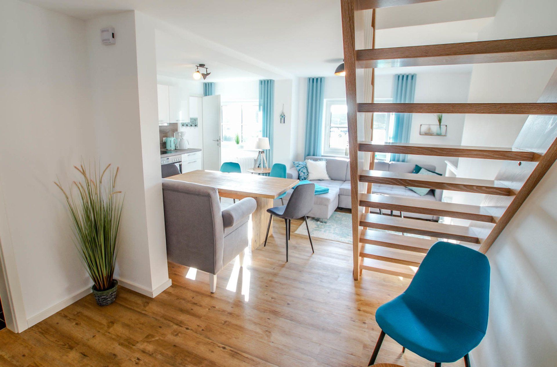 Wohn- und Essbereich in Ferienwohnung 7.