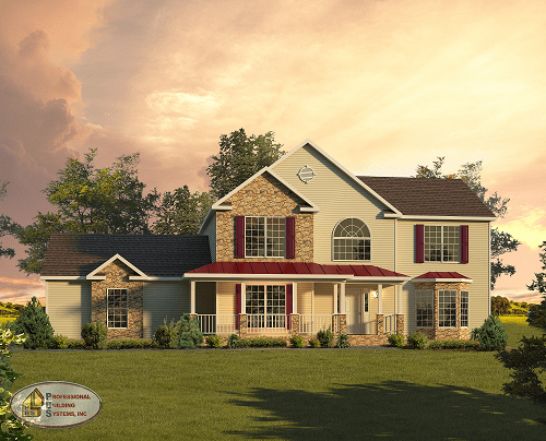 Two Story House With Dormers — 2 Story Modular Home in Mercer, PA