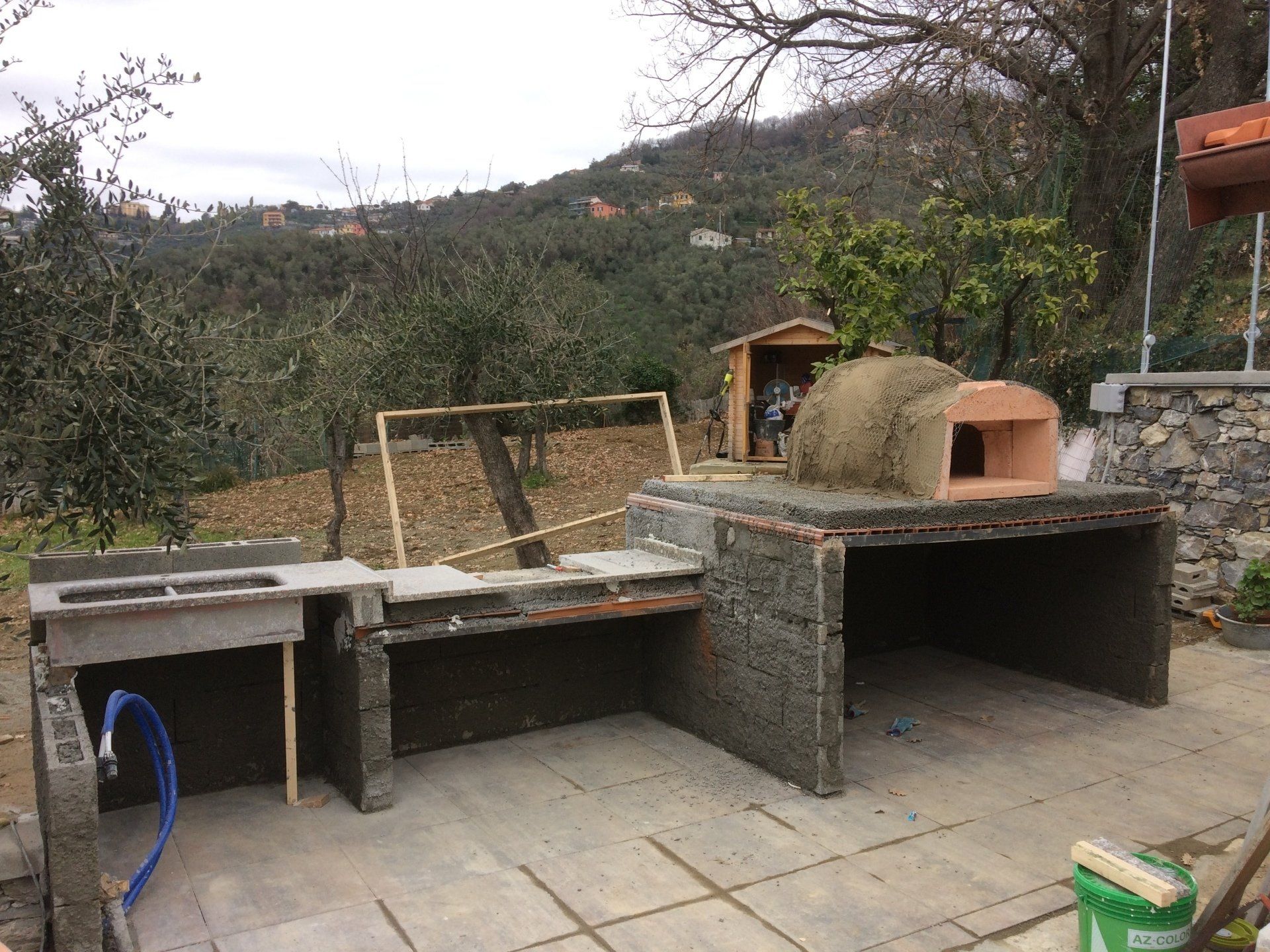 forno in malta di cemento